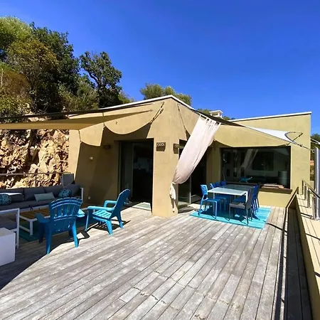 Vista 5 Etoiles 8 Pers Piscine Chauffee 5 Mn Plage En Voiture סנט-לוסידה פורטו-וקיו