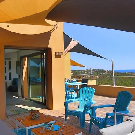 וילה Vista 5 Etoiles 8 Pers Piscine Chauffee 5 Mn Plage En Voiture סנט-לוסידה פורטו-וקיו