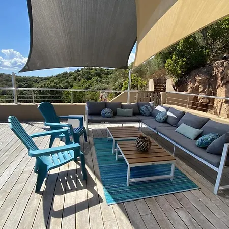 Vista 5 Etoiles 8 Pers Piscine Chauffee 5 Mn Plage En Voiture וילה סנט-לוסידה פורטו-וקיו