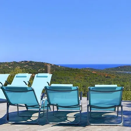 Vista 5 Etoiles 8 Pers Piscine Chauffee 5 Mn Plage En Voiture וילה סנט-לוסידה פורטו-וקיו