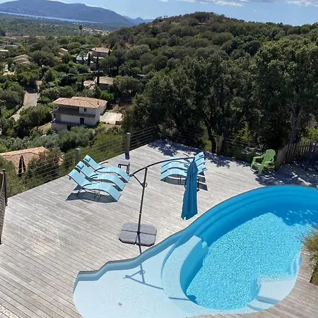 Vista 5 Etoiles 8 Pers Piscine Chauffee 5 Mn Plage En Voiture * סנט-לוסידה פורטו-וקיו