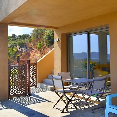 Vista 5 Etoiles 8 Pers Piscine Chauffee 5 Mn Plage En Voiture וילה סנט-לוסידה פורטו-וקיו