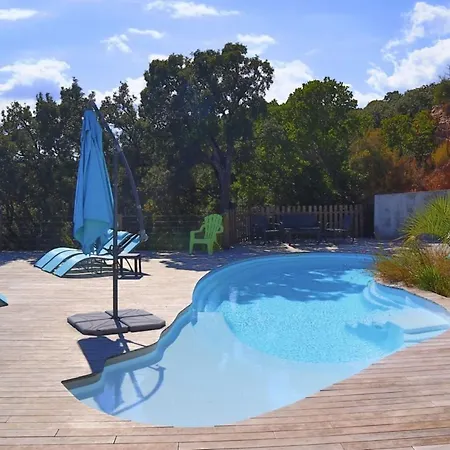 Vista 5 Etoiles 8 Pers Piscine Chauffee 5 Mn Plage En Voiture וילה סנט-לוסידה פורטו-וקיו